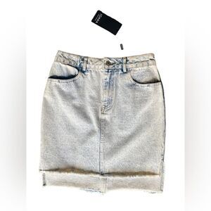 Joana Acid Wash Denim Mini Sz Small    